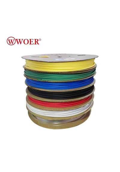 Woer - Sarı Makaron - 1 Makara 6.4mm 100mt'dir