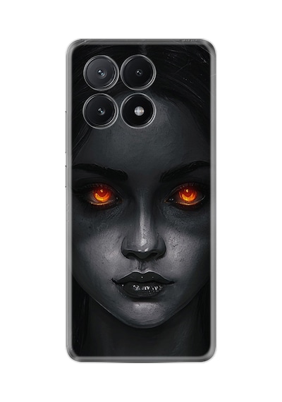 Poco X6 5g Kılıf Desenli Silikon Platinium Series Dark Woman 1887