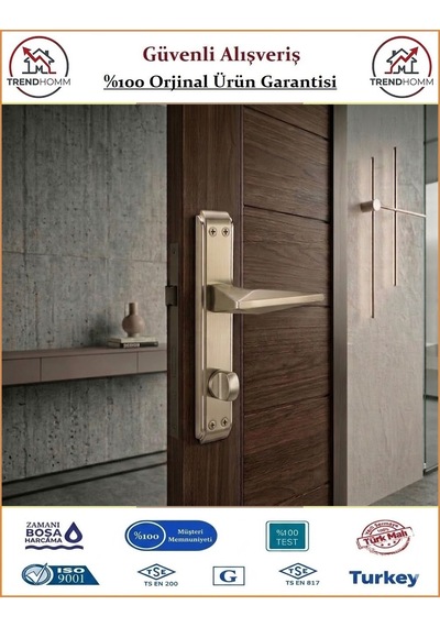 Sofuoğlu Uzay Aynalı Kapı Kolu - Nikel Saten - Wc Banyo - Sağ