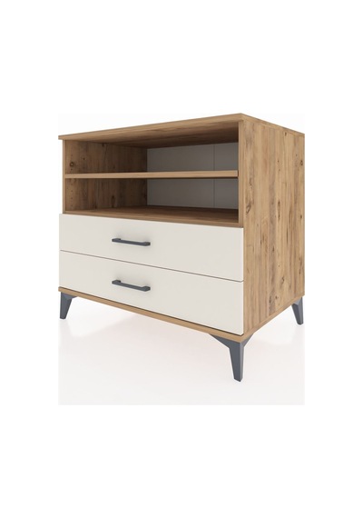 Kronos Şifonyer 2 Raflı 2 Çekmeceli 88x59x80 Çam-aytaşı Atlas Çam