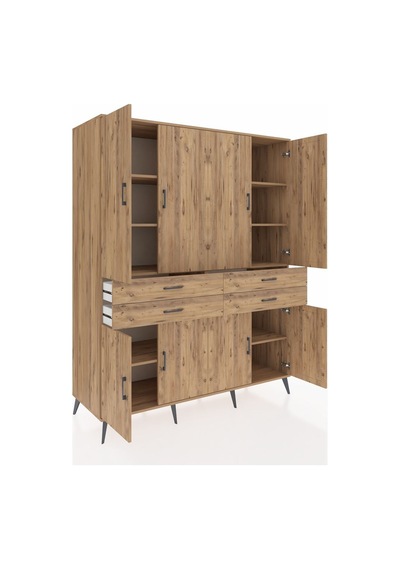 Kronos Gardrop 8 Raflı 4 Çekmeceli 8 Kapaklı 176x59x221 Çam-çam Çam Kronos Gardrop 8 Raflı 4 Çekmeceli 8 Kapaklı 176x59x221 Çam-çam Çam