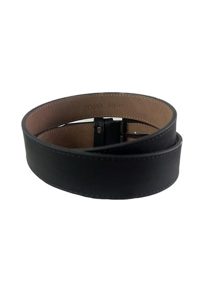 Fossil Siyah Suni Deri 4 Cm Erkek Kemeri-130cm Siyah