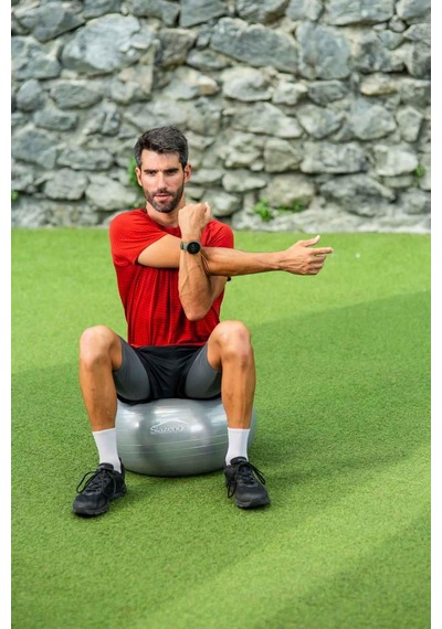 Slazenger Gymball 55 Cm Gri (Pompa Dahildir)