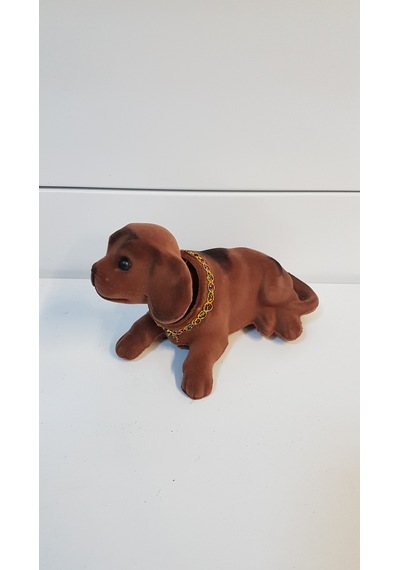 Kafa Sallayan Köpek Oto Aksesuar Koyu Kahverengi