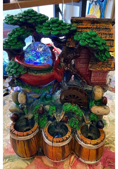 Su Şelalesi Feng Shui Su Objesi Doğa 3 Gözlü