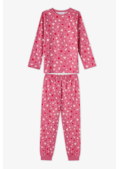 Penti Kız Çocuk Gül Kurusu Mailing Friend Pamuklu Uzun Kollu 2li Pijama Takımı Pk34