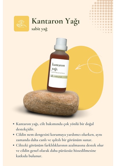 Sabunal Kantaron Yağı 50 ML Cilt Yenileyici Ve Onarıcı Doğal Yağ