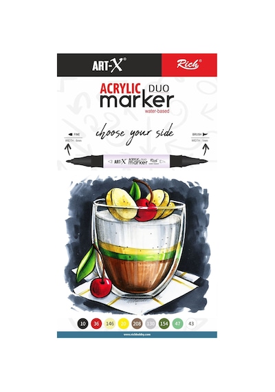 Art-x Akrilik Marker Çift Taraflı Kalem No:35