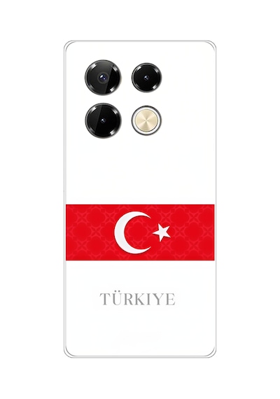 Infinix Note 40 Pro Uyumlu Türk Milli Takım Forma Baskılı Silikon Kılıf Renkli