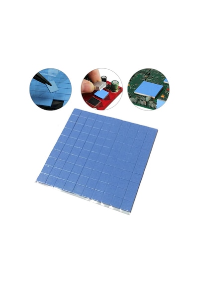 Termal Pad Ped Soğutucu Silikon Pad 1.5Mm Kalınlık 2X2Cm 50 Adet