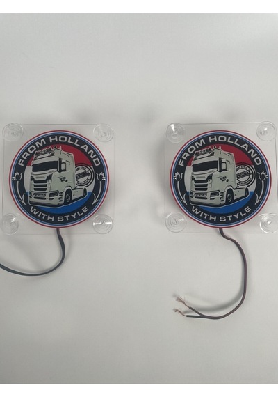 Ahmet Otomotiv Holland Tip Scania Cam Önü Logo Tabela 24v
