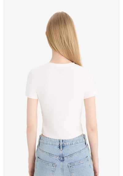 DeFacto Coool Fitted Basic Düz Kısa Kollu Tişört F3485AXNSER105