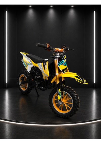 Sfm Mini Cros 49cc Çocuk Cross Motosikleti Sarı