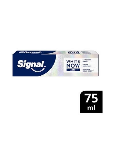 Diş Beyazlatma Etkili Diş Macunu 75ml 3'ü 1 Arada