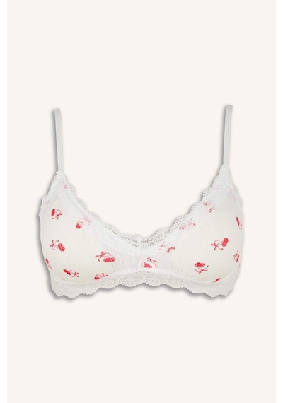 Defacto Dantel Detaylı Çıkarılabilir Kap Pedli Balensiz Açık Pembe Bralet H7274ax26sppn648 Pembe-pn648