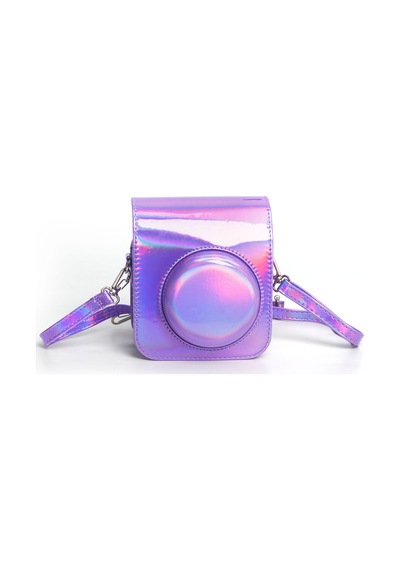 Fujifilm Instax Mini 12 Fotoğraf Makinesi + 10'lu Film + Parlak Kılıf Seti Lila