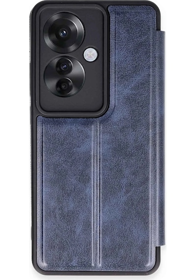 Cosmotex Newface Oppo Reno 11f Kılıf Flip Cover - Lacivert