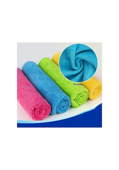 Wilma Secret Çok Amaçlı Mikrofiber Temizlik Bezi 144 Adet 30 30 Cm - Mutfak Bezi, Araç Bezi Çok Renkli