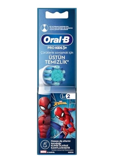Ayrex Oral-b Çocuk İçin Spiderman Şarjlı Diş Fırçası Yedek Başlığı 2 Adet