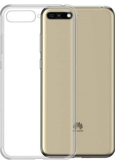 Huawei Y6 2018 Uyumlu Şeffaf Silikon Kılıf - Kamera Korumalı Esnek Tam Koruma Kapak