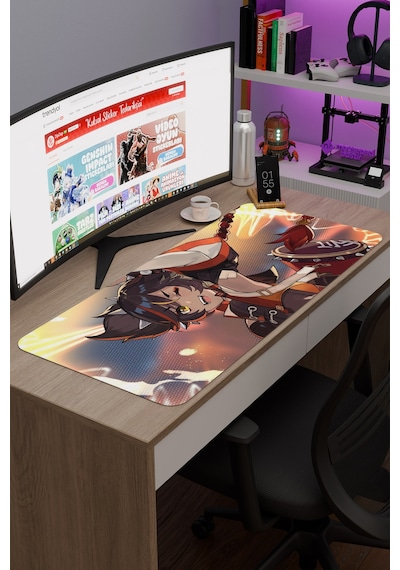 Xinyan Genshin Impact Anime Oyuncu V4 - 90x40 Xxl Gaming Mouse Pad Fare Altlığı