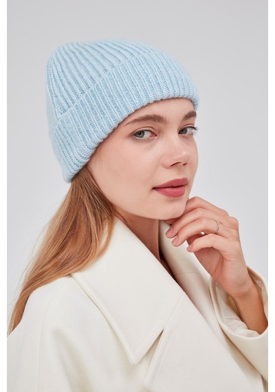 Derikem Basic Şık Standart Lüks Unisex Tiftik Bere Açık Mavi