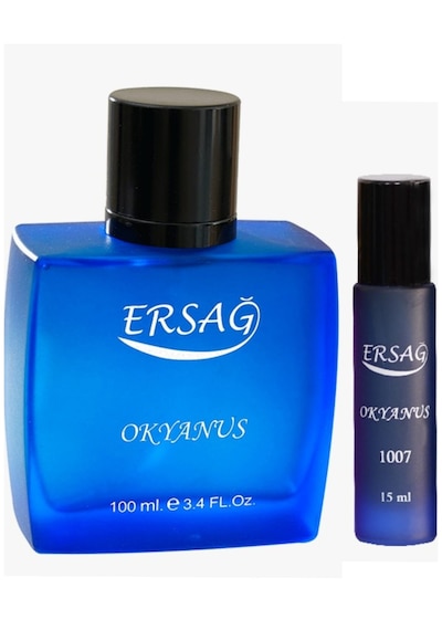 Ersağ Okyanus Erkek Parfüm Seti 100 Ml + 15 Ml Çanta Boy Aromatik - Odunsu