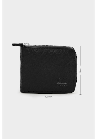 D'S Damat Ds Damat Siyah %100 Hakiki Deri Fermuarlı Cüzdan 6hc59ortfr001 Çok Renkli