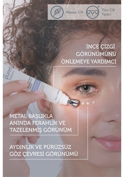 The Purest Solutions Göz Çevresi Bakım Seti, Microneedle Teknolojisi & Retinol İçeren, Kırışıklık Karşıtı Bakım, 2’li Set