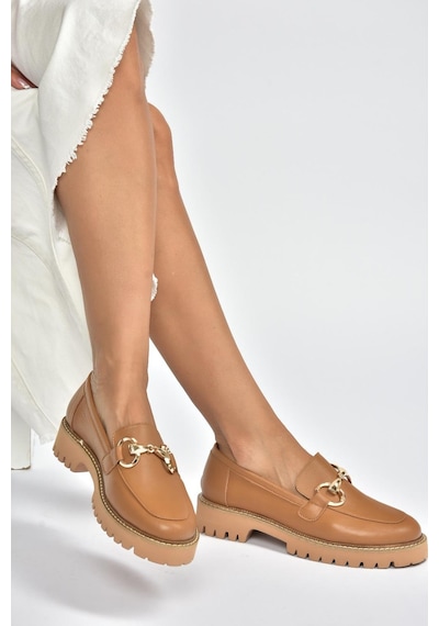 Fox Shoes V944082303 Taba Hakiki Deri Kalın Taban Tokalı Makosen Günlük Ayakkabı Taba-hakiki Deri Fox Shoes V944082303 Taba Hakiki Deri Kalın Taban Tokalı Makosen Günlük Ayakkabı Taba-hakiki Deri