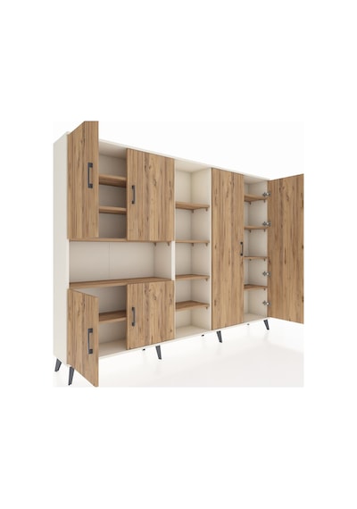 Arges Dolap 13 Raflı 6 Kapaklı 220x30x163 Aytaşı-çam Aytaşı-çam