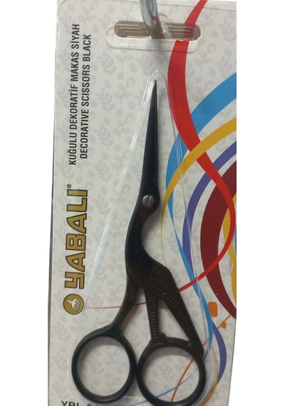 Nakış Makası Kuğulu Dekoratif Makas Siyah Ybl-045 Model 11
