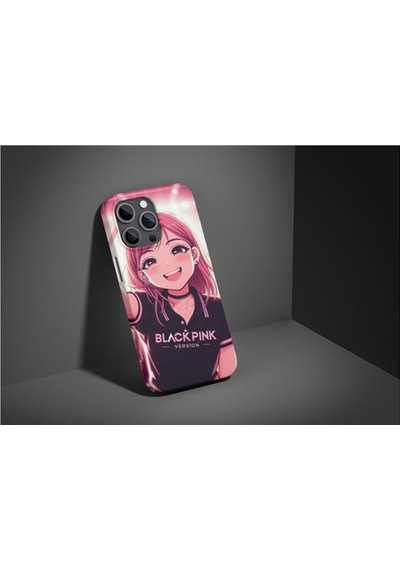 K Pop Pink Black Apple Uyumlu iPhone Tüm Modellere Kılıf 678x111213141516 Plus