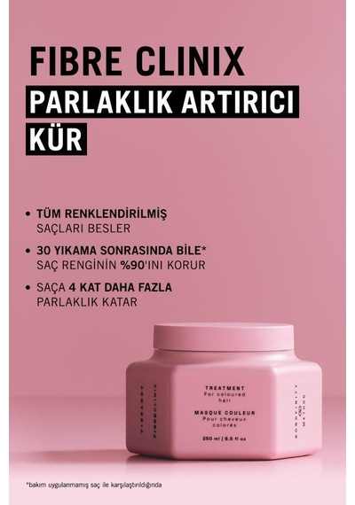 Fibre Clinix Renklendirilmiş Saçlar İçin Bakım Kürü 250ml Vibrancy