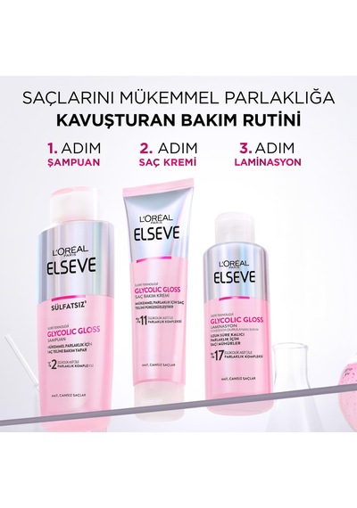 L'oreal Paris Glycolic Gloss Mükemmel Parlaklık İçin Bakım Yapan Şampuan 200 Ml