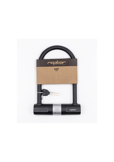 Raptor - Anahtarlı U Kilit 170 260mm Bisiklet Motosiklet Scooter Güvenlik U Kilidi Siyah