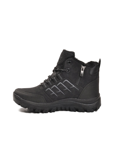 Siyah İçi Kürklü Kaymaz Taban Unisex Bot 700 G Siyah