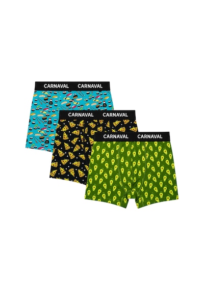 Carnaval Socks Carnaval Snack Garden Erkek Boxer 3'lü Set Çoklu