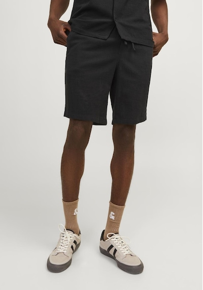 Jack & Jones Erkek Rahat Kesim Jogger Sort - Jaiden 12255861 Black Vizon