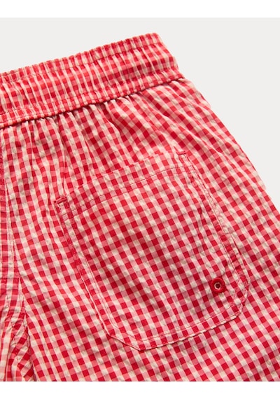 Marks & Spencer Pötikareli Yüzme Şortu T88000023 Kırmızı