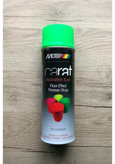 Motip Carat Floresan Yeşil Sprey Boya 400 ML