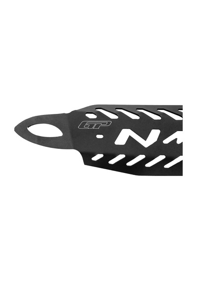 GP Kompozit Yamaha NMAX 125 / 155 2021-2025 Uyumlu Spor Egzoz Koruma Kapağı Siyah