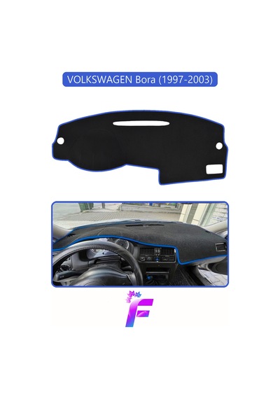 Volkswagen Bora 1997-2003 Uyumlu Torpido Örtüsü Yansıma Önleyici Tam Koruma Hızlı Montaj K71