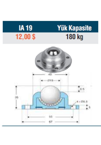 Ia 19 Masaütü Taşıyıcı Bilya