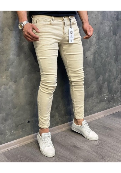 Erkek Slim Fit Likralı Kot Pantolon Jeans Bilek Kalıp