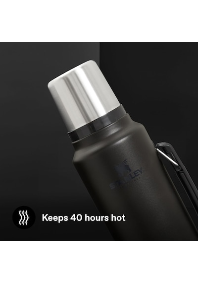 Classic Legendary Vakumlu Termos 1.4 Litre - Siyah 2.0 Paslanmaz Çelik