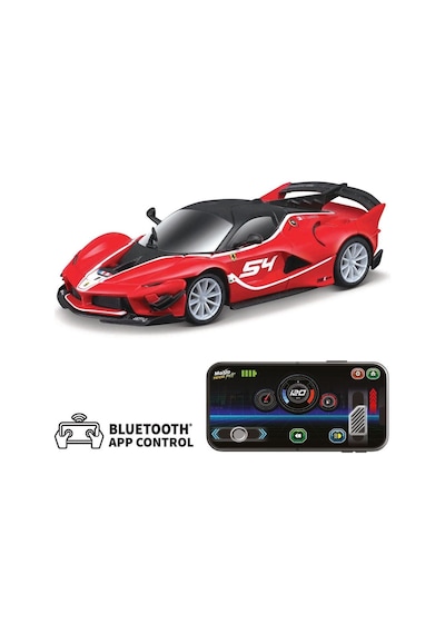 May 20051 Maisto 1:41 App Control Kumandalı Metal Araba - Ferrari Çok Renkli