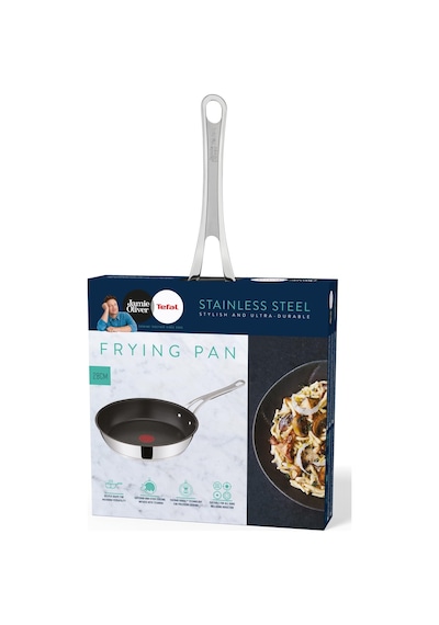 Tefal Jamie Oliver Cook's Classics Kızartma Tavası 28 Cm, İndüksiyon Tavası, Yapışmaz Kaplama, İdeal Kızartma Sıcaklığında Termal Sinyal, Fırına Dayanıklı, Paslanmaz Çelik Tava, Perçinli Sap, E3060635 Siyah Tefal Jamie Oliver Cook's Classics Kızartma Tavası 28 Cm, İndüksiyon Tavası, Yapışmaz Kaplama, İdeal Kızartma Sıcaklığında Termal Sinyal, Fırına Dayanıklı, Paslanmaz Çelik Tava, Perçinli Sap, E3060635 Siyah