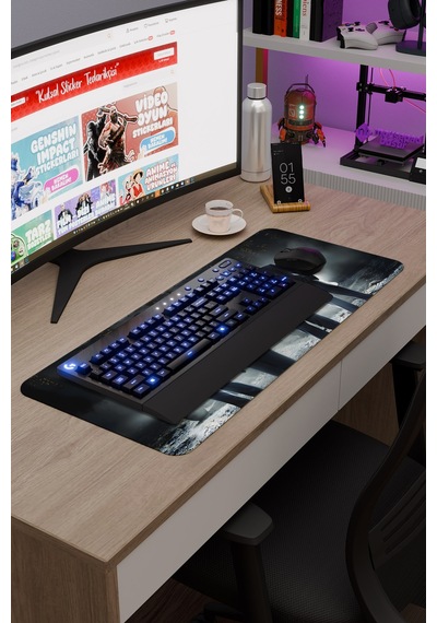 Mafia Kaymaz Dikişli Kauçuk Oyuncu Mousepad V5 - 70x30 Xl Gaming Mouse Pad Fare Altlığı
