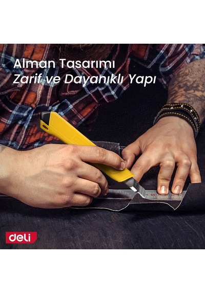 Delı Profesyonel Plastik Saplı Maket Bıçağı 9mm 60